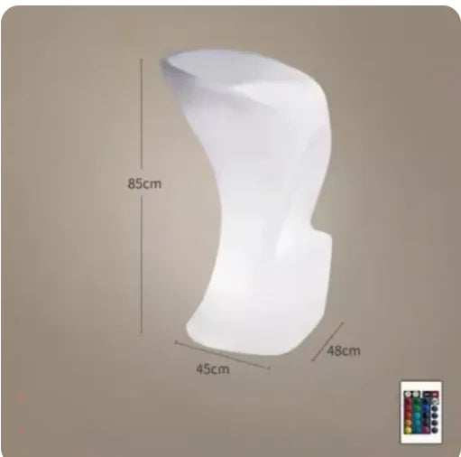 110CM LED Illuminated Round Cocktail Table