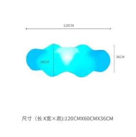 LED Glowing Cloud Rechargeable Waterproof Lounge Sofa