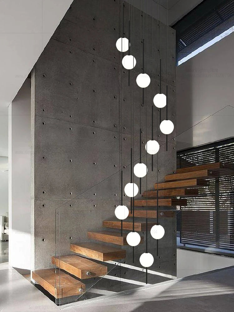Modern LED Hanging Staircase Chandelier