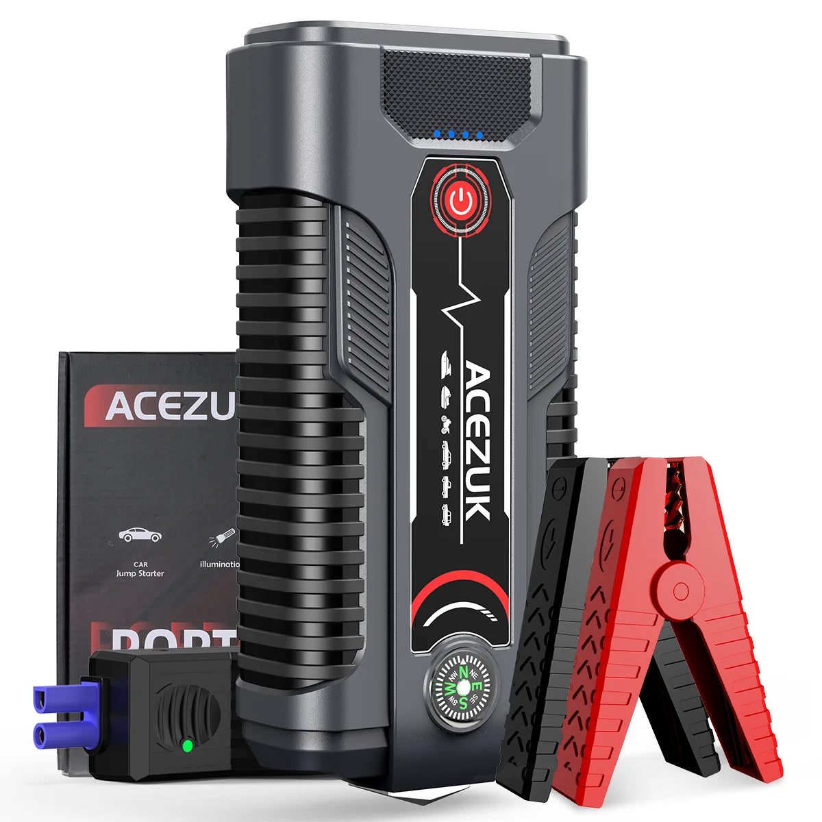 12V Portable Jump Starter Automatic Battery Booster Charger