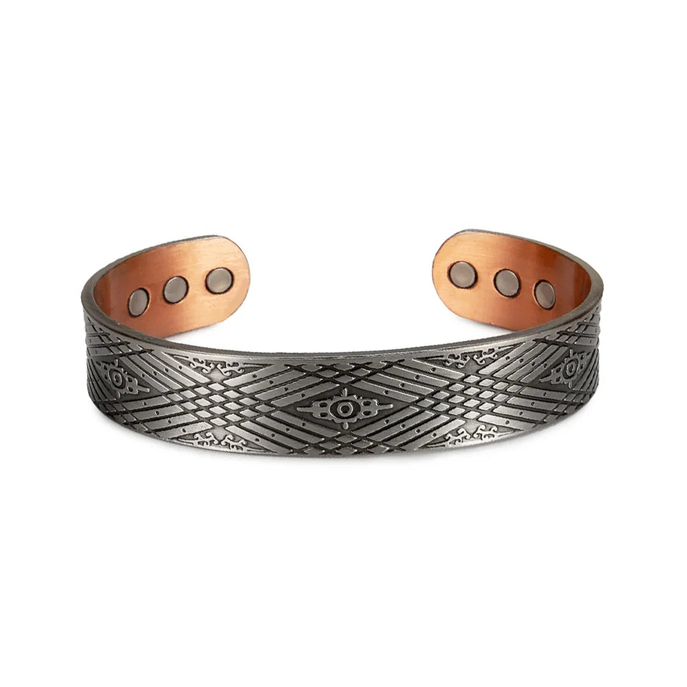 Solid Copper Magnetic Therapy 15mm Adjustable Arthritis Relief