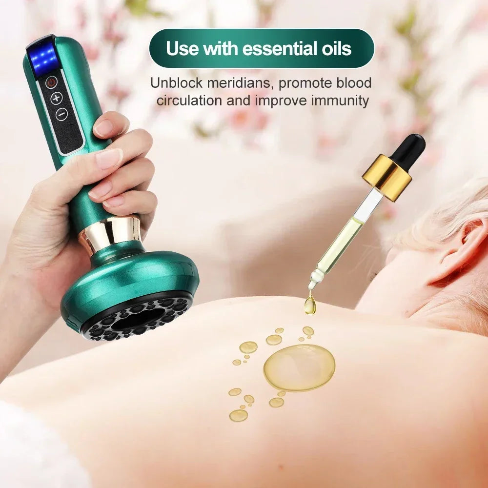 Tricolor Electric Massager Anti Cellulite Suction Cup