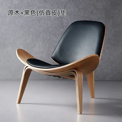 Nordic High-End Light Luxury Solid Wood Leisure Chair