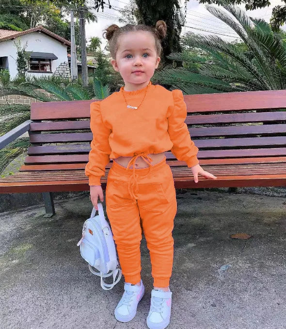 Children's Set Multi Color Sports Fashion Hoodie Set for 1-8 Years