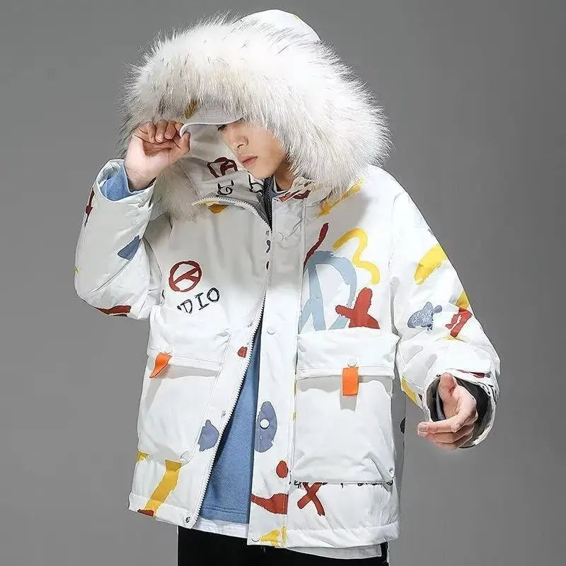 Men's Down Jacket Winter Short Style Outerwear
