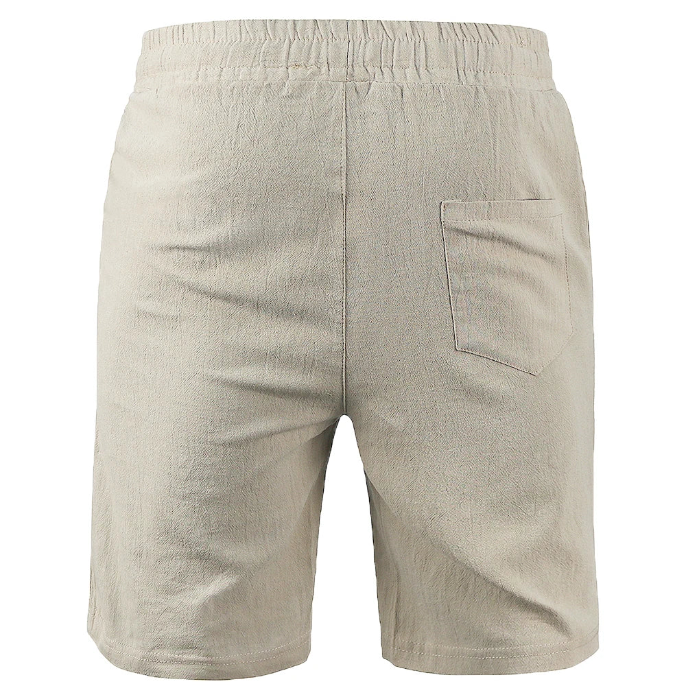 Men's Cotton Linen Shorts Breathable S-3XL