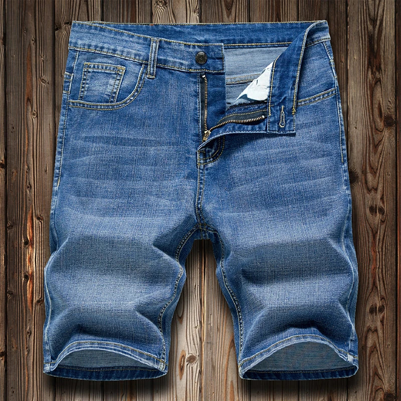 Classic Style Men's Slim Denim Shorts