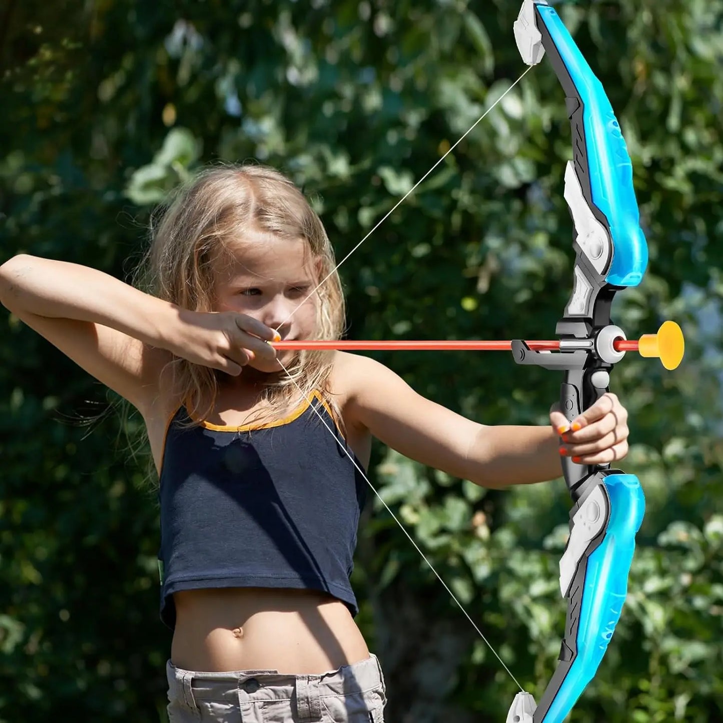 LED Light Up Archery Set for Kids with 10 Suction Cup Arrows