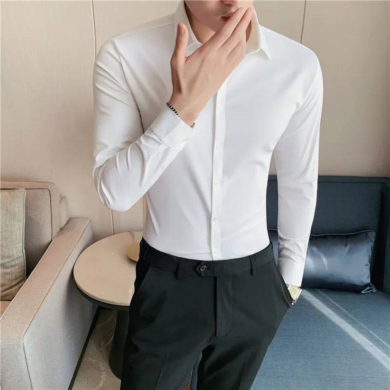 Plus Size 4XL-M High Elasticity Seamless Shirt
