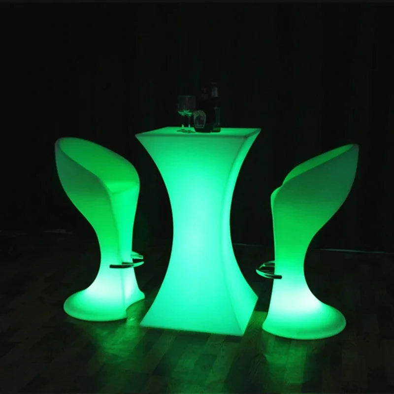 110CM LED Illuminated Round Cocktail Table