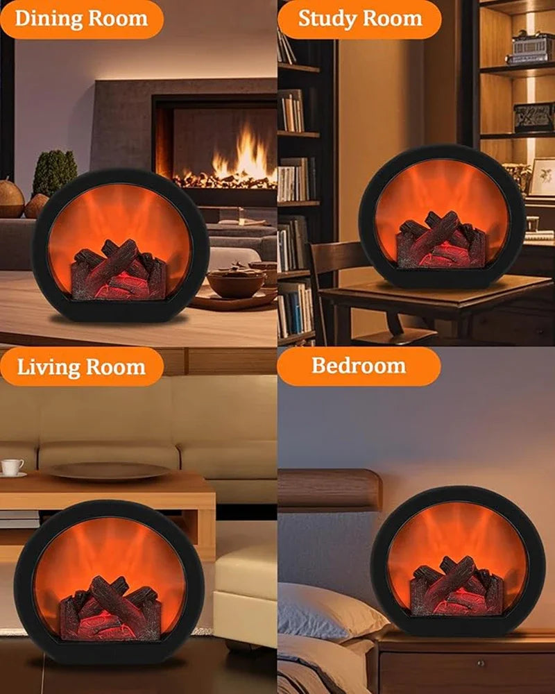 Flameless Portable Fireplace Light