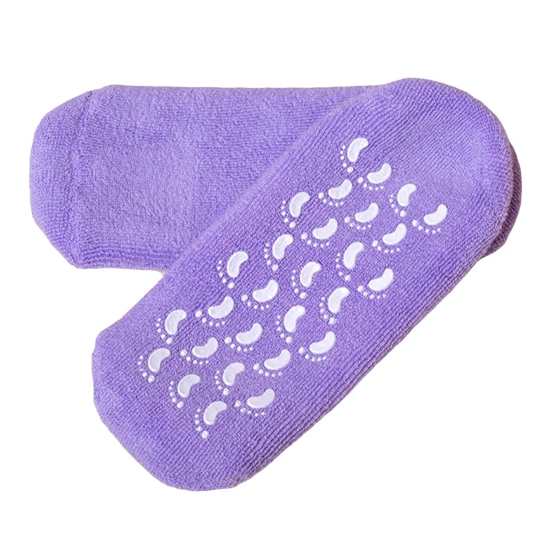 2pc Foot Care Spa Moisturizing Gel Socks Exfoliating