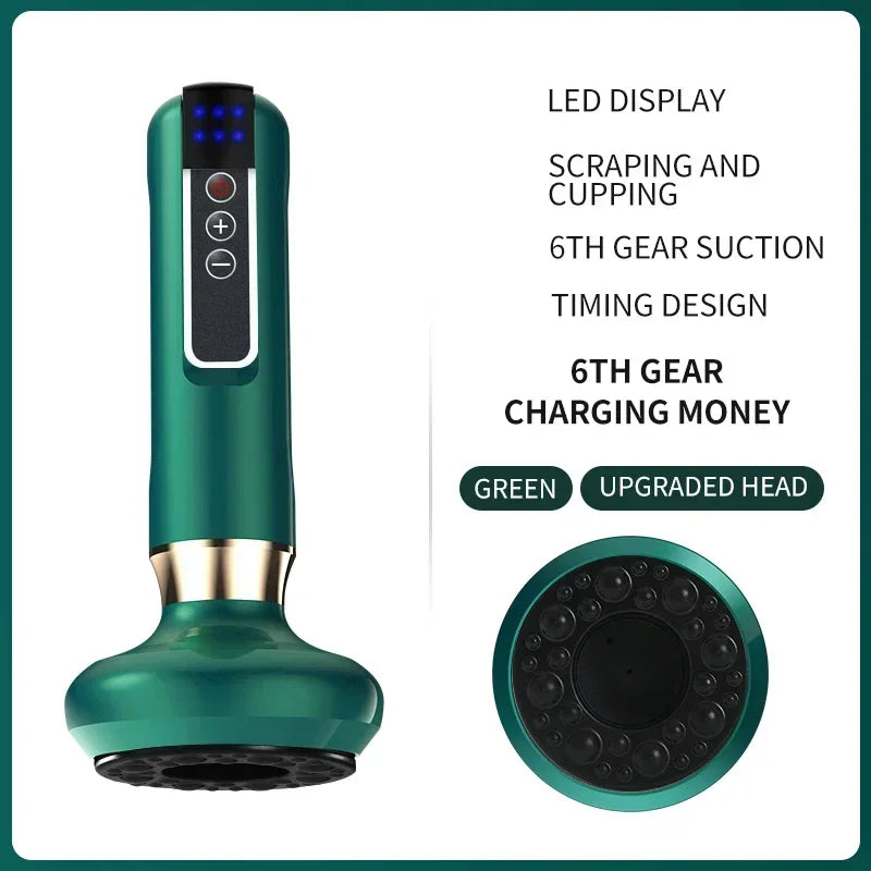 Tricolor Electric Massager Anti Cellulite Suction Cup