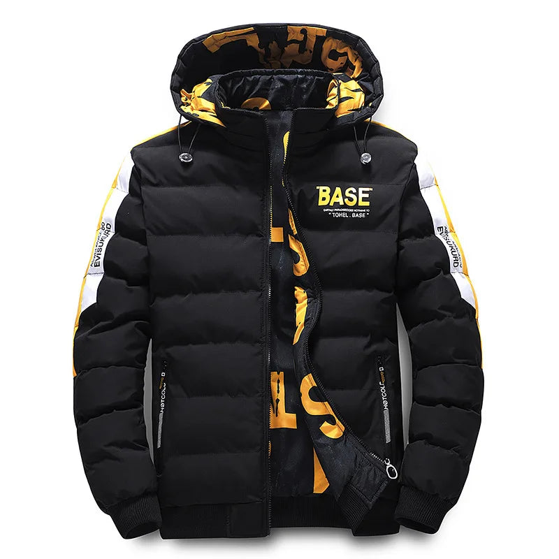 Thickened Down Jacket Double-Sided Clothes Removable Cap