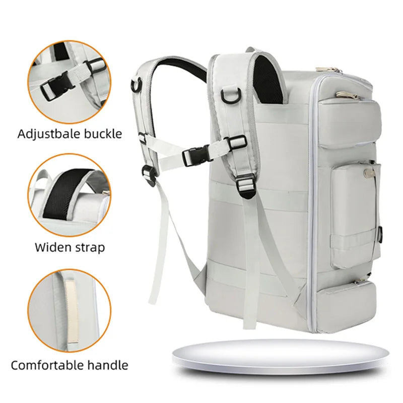 Large Capacity Travel Backpack Wet Dry Separation