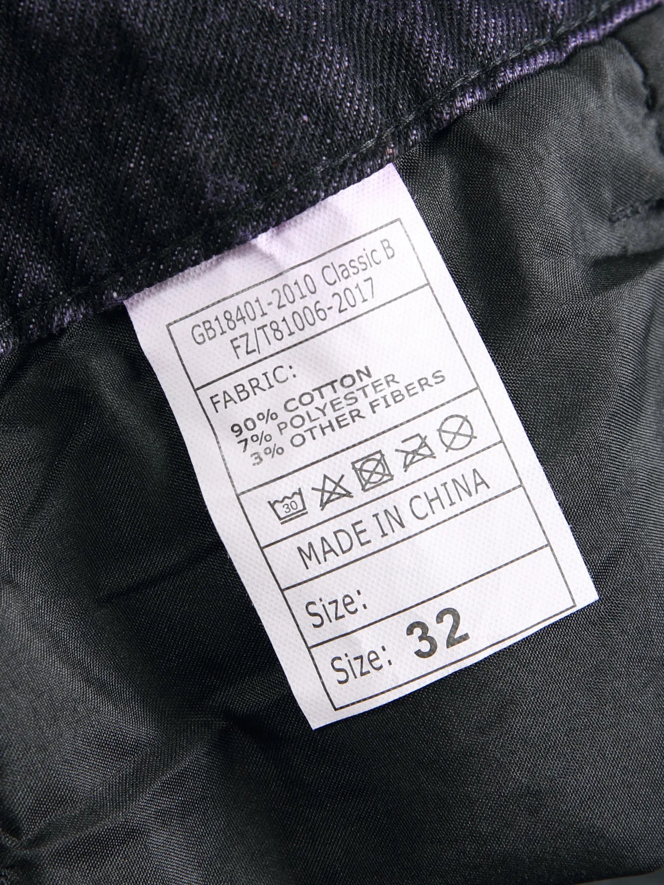 Causal Denim Personalized Purple Black Straight Jeans