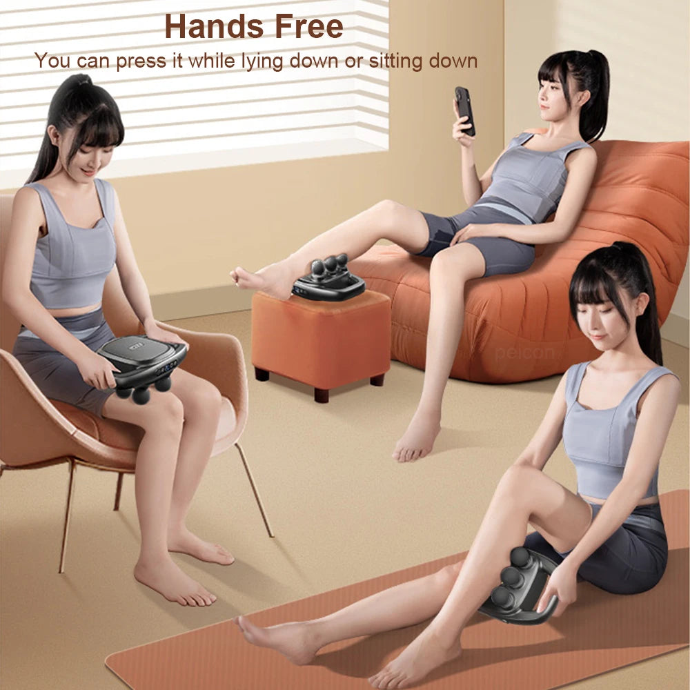 6 Heads Electric Massager Deep Tissue for Pain Relief Whole Body