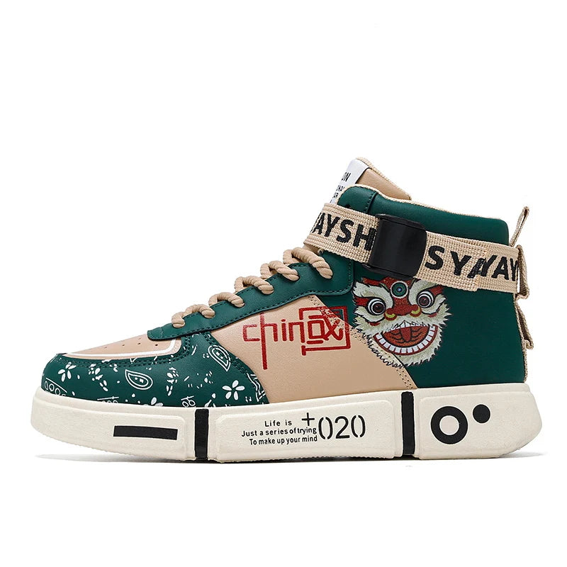Fashion Print Skateboard Sport Shoes