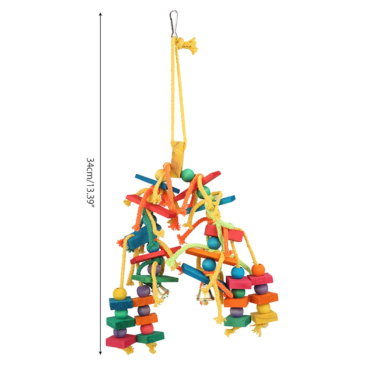 Wooden Parrot Chewing Blocks Tearing Toys