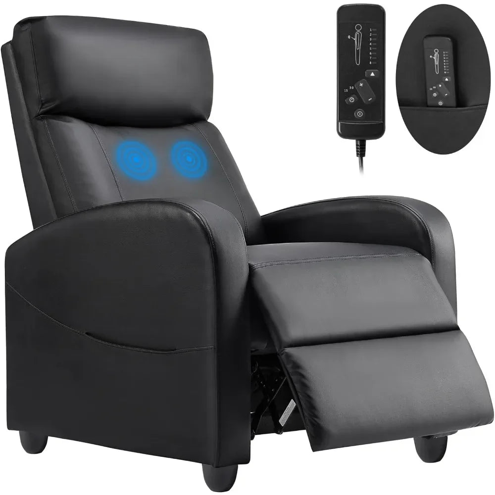 Leather Recliner Adjustable Home Theater Seating