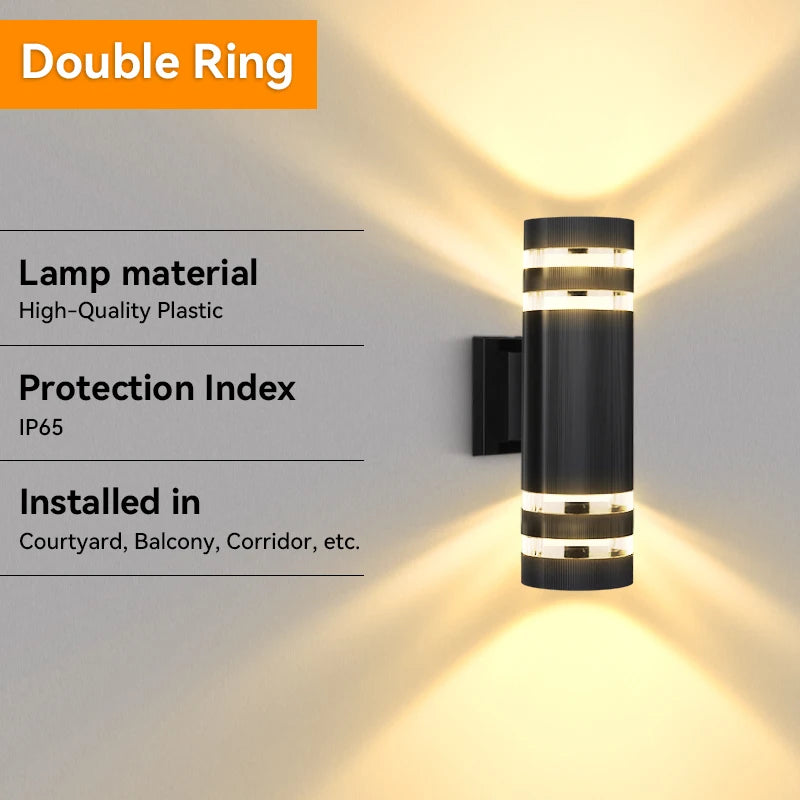 LED Outdoor Wall Sconce Waterproof