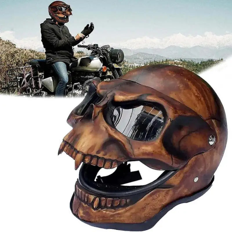 Skull Skeleton Motorcycle Helmet Cover