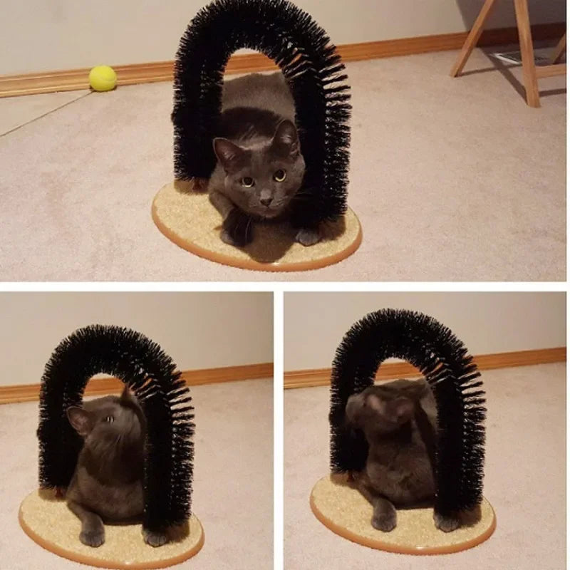Cat Interactive Toy Arch Self-Grooming Device Pet Brush
