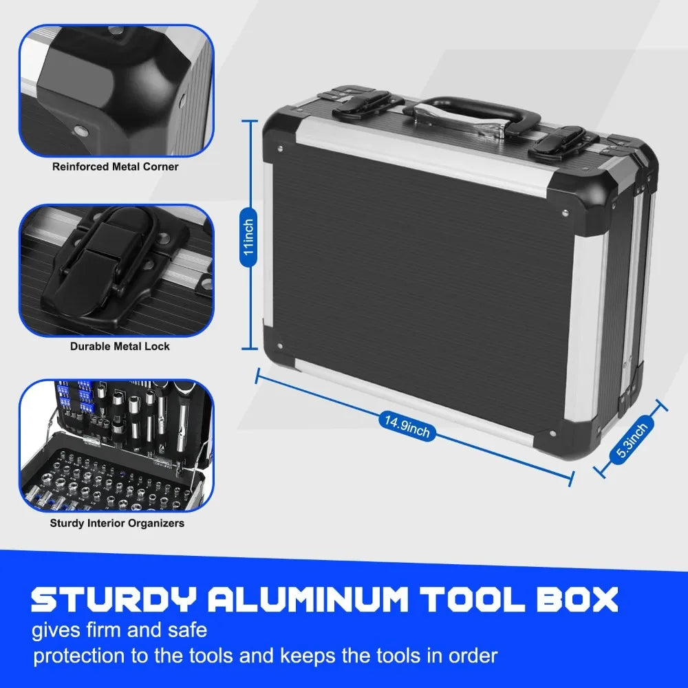 240-Piece Universal Household Auto Repair Tool Kit
