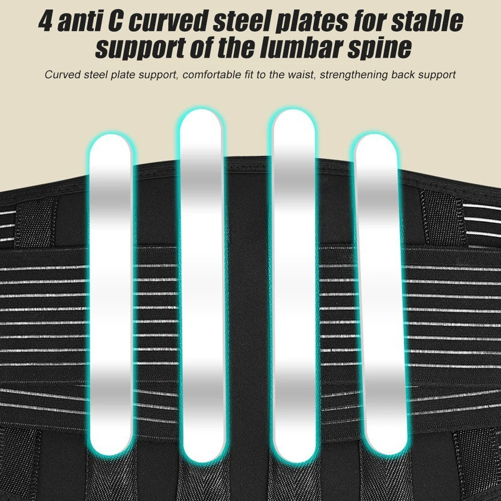 Self-Heating Lumbar Magnet Belt for Pain Relief Sciatica