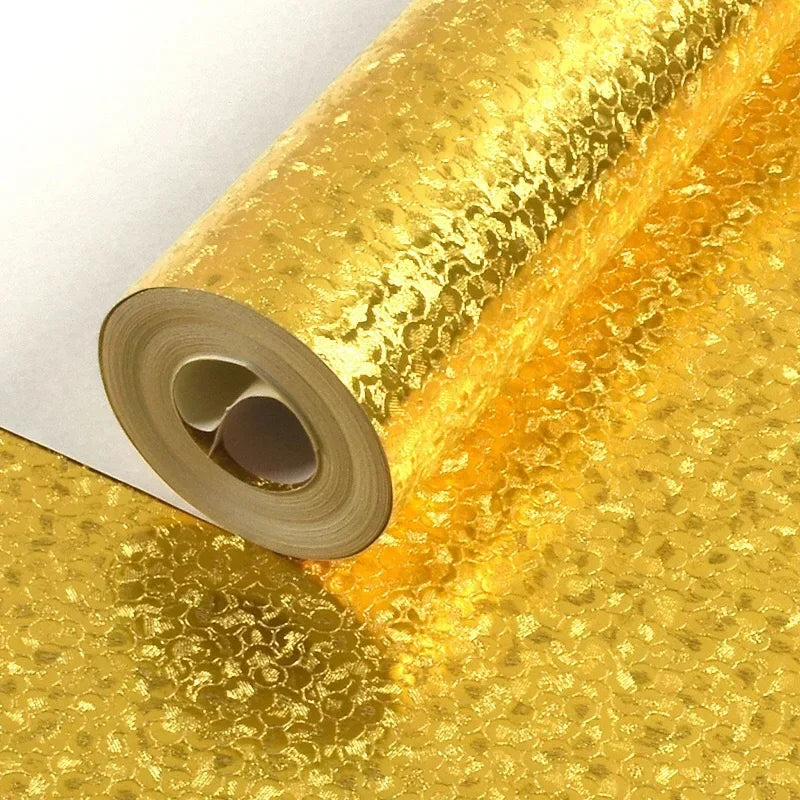 Waterproof Luxury Metallic Glitter Foil Wall Paper