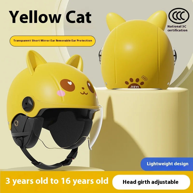 Children Safety Four Season Universal Half Helmet Cute Cartoon