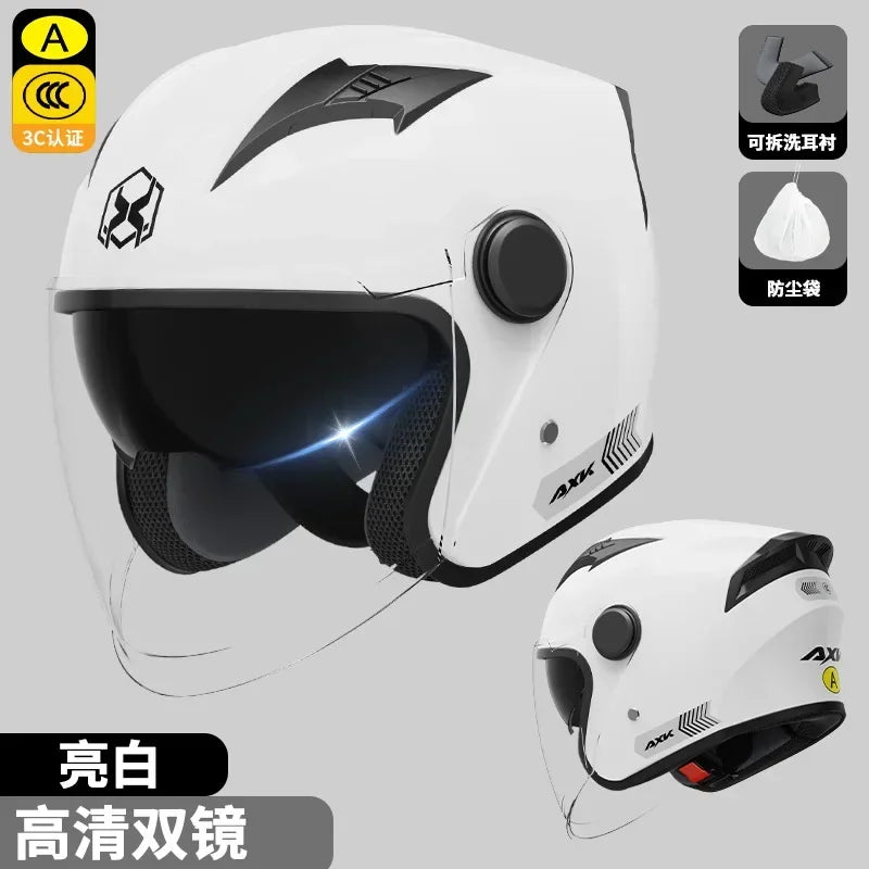 All Season Universal Safety Helmet Double Lens