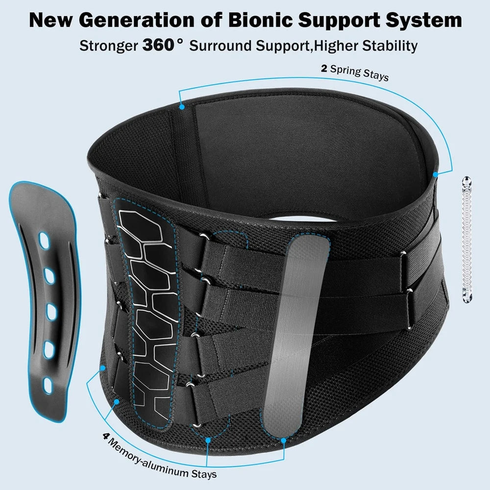 Brace for Lower Back Pain, Sciatica, Herniated Disc, Scoliosis, Back