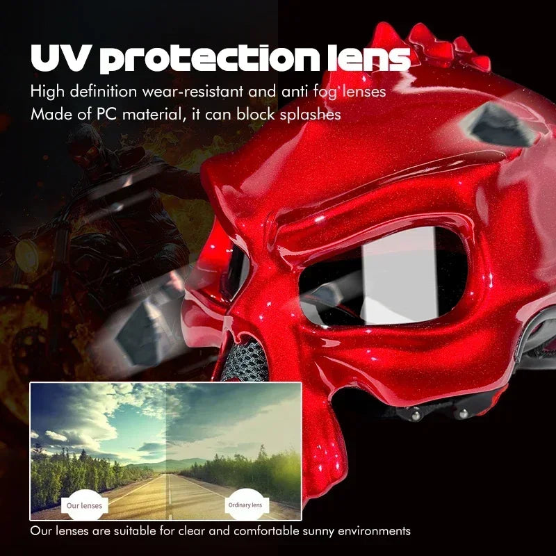 Retro Skull Half Face Motorcycle Helmet – ECE/DOT Approved