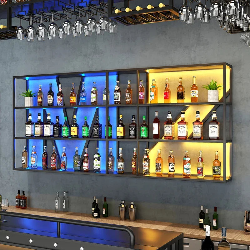 Wall Mounted Liquor Wine Cabinet