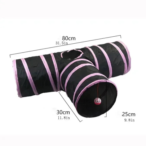 Wear-Resistant Cat Play Tunnel Foldable
