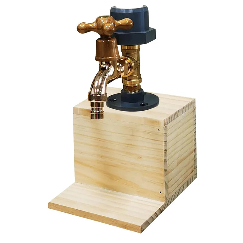Wooden Whiskey Liquor Dispenser Faucet Shaped