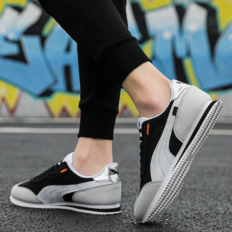 Retro Flat Yellow Men's Casual Sport Shoes