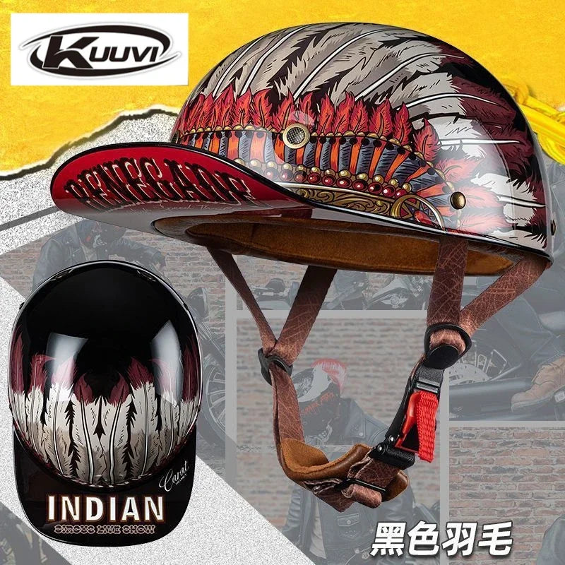 Motorcycle Retro Half Helmet