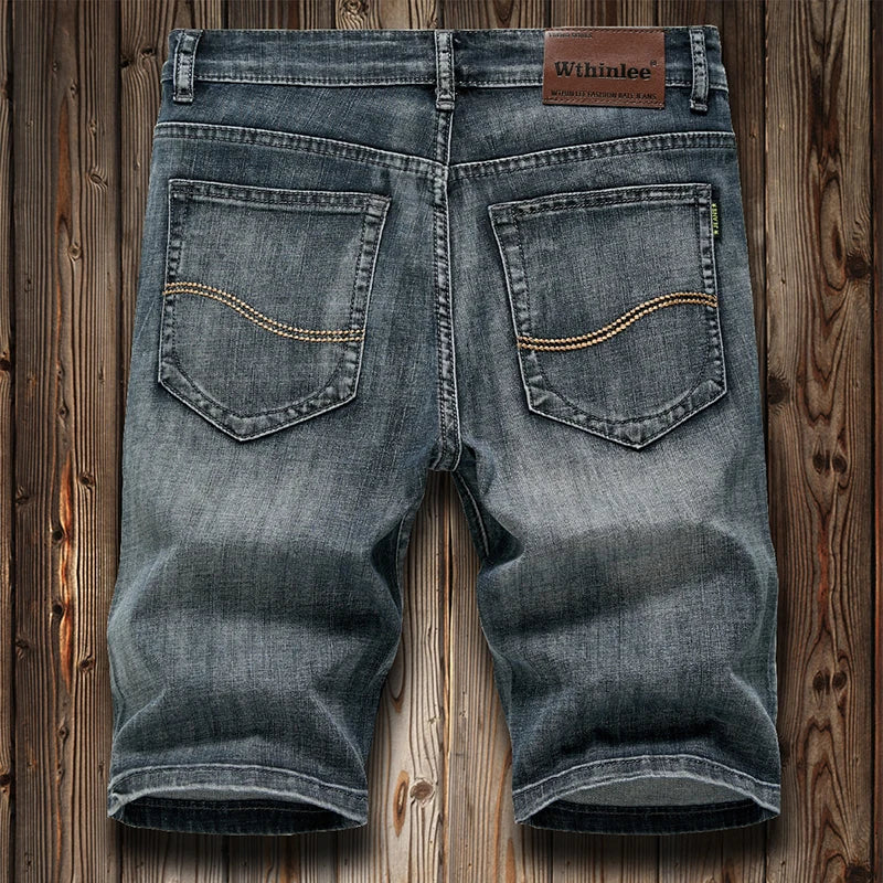 Classic Style Men's Slim Denim Shorts