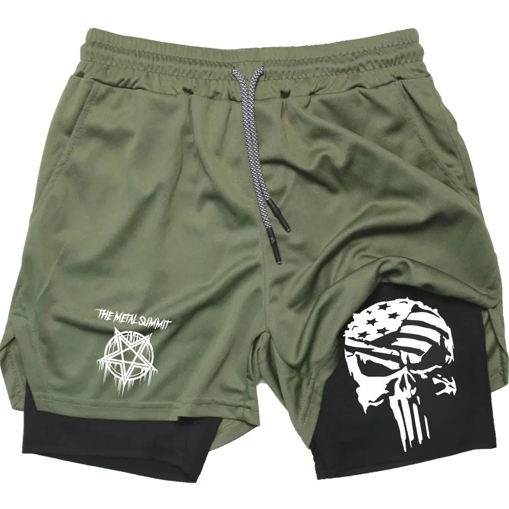 Double Layer Quick-Drying Performance Shorts