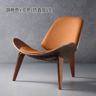 Nordic High-End Light Luxury Solid Wood Leisure Chair