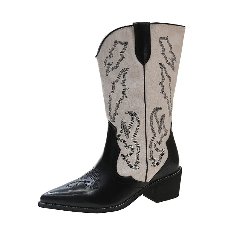 Embroidery Western Cowboy Boots