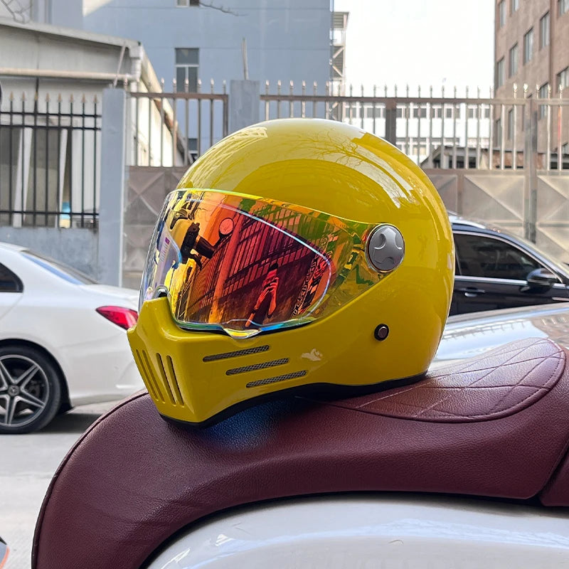 DOT Motorcross Vintage Full Face Retro Helmet