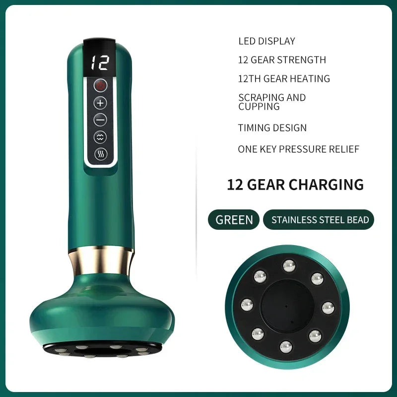 Tricolor Electric Massager Anti Cellulite Suction Cup