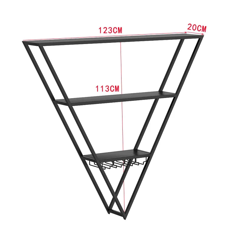 Bar Cabinet Antique Rack Wall Iron Bar