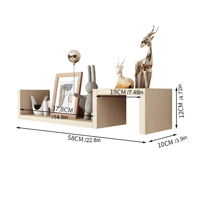 2 PCS Floating Wall Shelf
