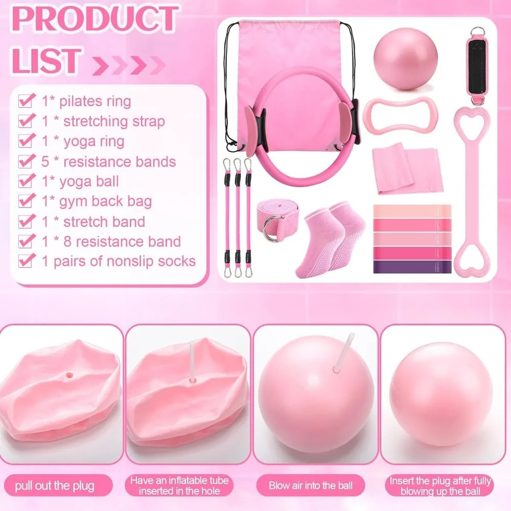 18pc Women's Fitness Equipment Accessories