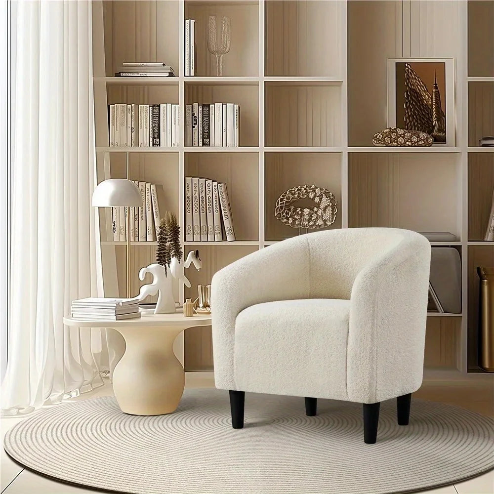 Upholstered Club Chair Accent Barrel