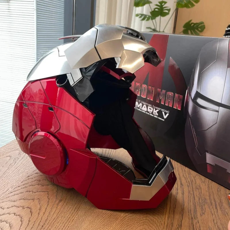 Iron Man Cosplay Voice Control Helmet Led Eyes